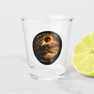 Verre A Shot Éclipse solaire totale 12 août 2026