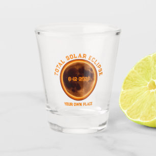 Verre A Shot Éclipse solaire totale 12 août 2026