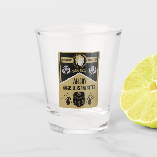 Verre A Shot Ecosse Burns Night (Devant)