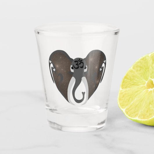 Verre A Shot Ecouter les éléphants au Cosmos (Devant)