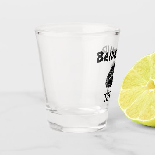 Verre A Shot Écran rouge à lèvres Chic Bridesmaid (Gauche)