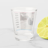 Verre A Shot Écrit en sept langues l'hiver (Dos)