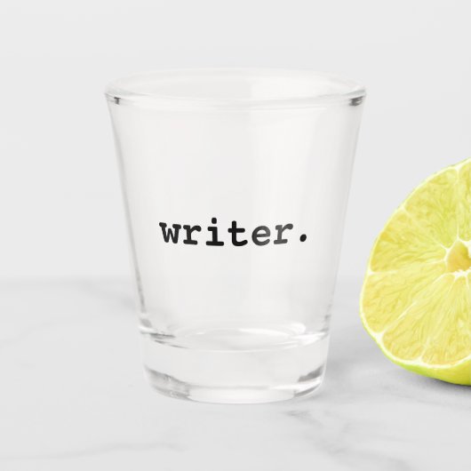 Verre A Shot Écrivain (Devant)