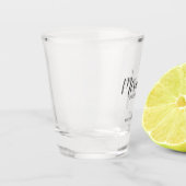 Verre A Shot Écrivain Personnalisé De Script Moderne (Gauche)