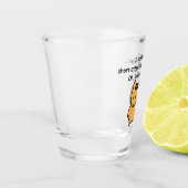 Verre A Shot Écureuil à courte attention drôle (Gauche)
