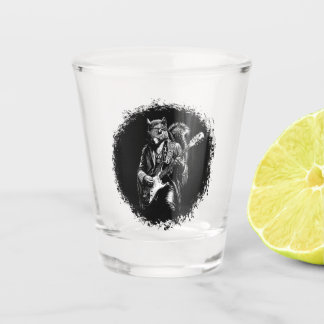 Verre A Shot Écureuil à guitare psychédélique - Rock vintage dr