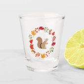 Verre A Shot Écureuil d'automne (Devant)