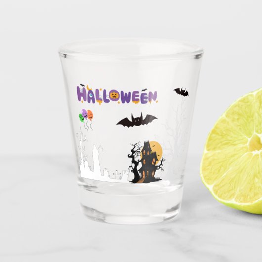 Verre A Shot Editable Halloween Glass (Devant)