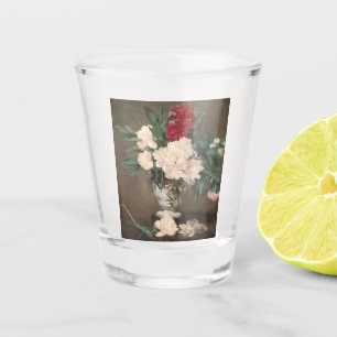 Verre A Shot Édouard Manet Pivoines dans un vase souvenir