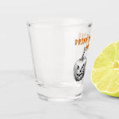 Verre A Shot Éffrayant Citrouille Halloween Buvez-Moi Si Vous O (Gauche)