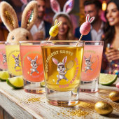Verre A Shot Egg-Cellent Shots Hare-Raising Fun - Tennis Bunny 