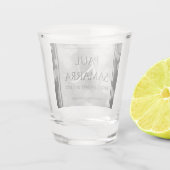 Verre A Shot Élégant 10ème anniversaire de la Mariage Tin (Dos)