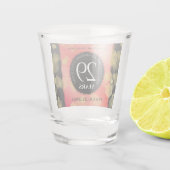 Verre A Shot Élégant 29e anniversaire du Mariage Garnet (Dos)