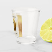 Verre A Shot Élégant 3ème anniversaire de Mariage en cuir (Droite)