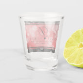 Verre A Shot Élégant 40ème 80ème anniversaire de Ruby Mariage (Dos)