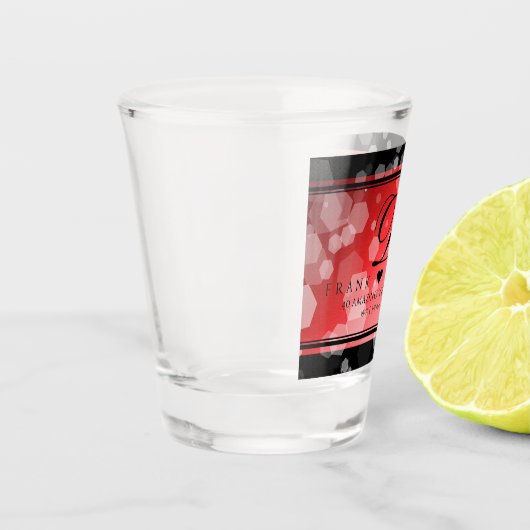 Verre A Shot Élégant 40ème 80ème anniversaire de Ruby Mariage (Gauche)