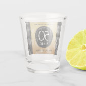 Verre A Shot Élégant 50e anniversaire de Mariage d'or (Dos)