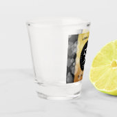 Verre A Shot Élégant 50e anniversaire de Mariage d'or (Gauche)