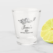 Verre A Shot Elégant Classic Golf 40th Birthday Party Custom (Devant)