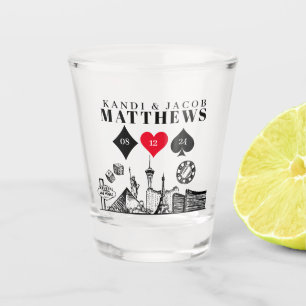 Verre A Shot Élégant et amusant Las Vegas Mariage