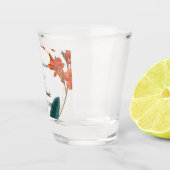 Verre A Shot Élégant Mariage floral tropical (Droite)