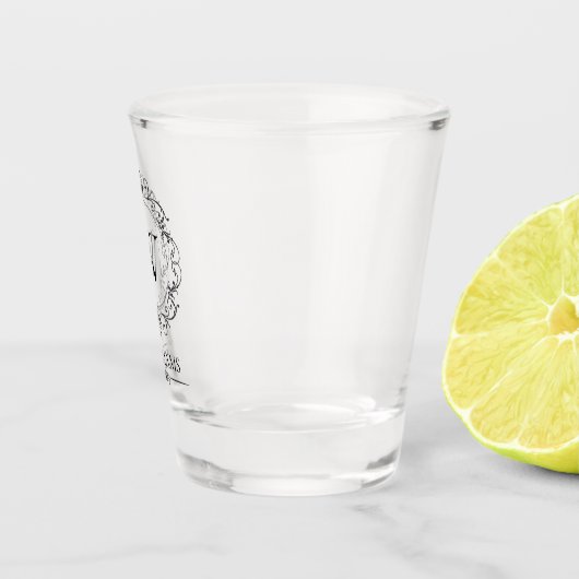Verre A Shot Élégant monogramme (Droite)
