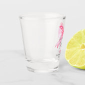 Verre A Shot Élégant Nœud Papillon Rose Enterrement de Vie de J (Gauche)