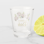 Verre A Shot Élégant Pastel Spring Floral Bride Mariage (Dos)