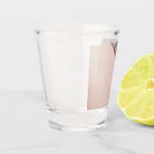 Verre A Shot Elegant Rose Gold Monogram (Gauche)