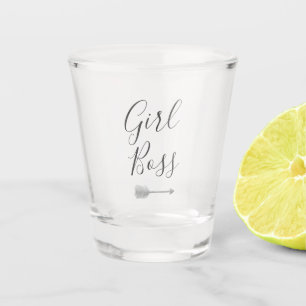 Verre A Shot Élégant Script fille Boss