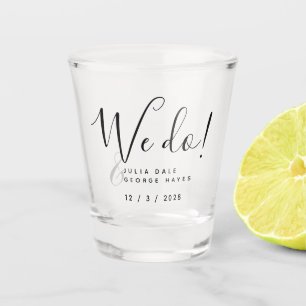 Verre A Shot Élégant Script florissant NOUS FAVORISONS LE MARIA