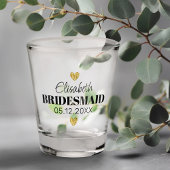 Verre A Shot Élégant script moderne joli Coeurs de Parties scin