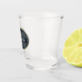 Verre A Shot Elégant tatan d'or noir personnalisé (Droite)