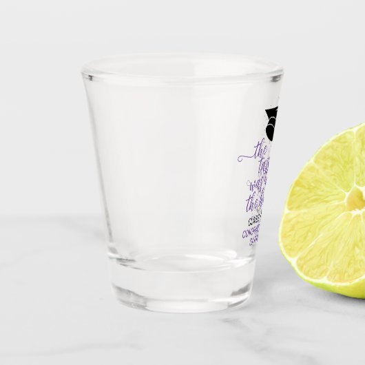 Verre A Shot Élégant Violet Le Tassel Vaut La Peine Le Hassle (Gauche)