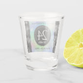 Verre A Shot Élégante 24e anniversaire du Mariage Opal (Dos)