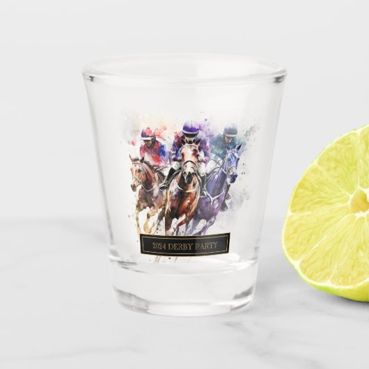 Verre A Shot Élégante Course Horse Derby Party Equestre Shot Gl (Devant)