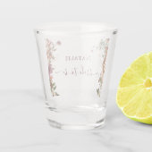 Verre A Shot Élégante douche de mariée florale d'automne (Dos)
