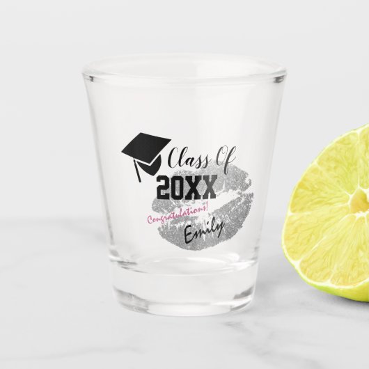Verre A Shot Élégante Graduation & Classe année 20XX, Topper, K (Devant)
