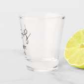 Verre A Shot Élégante Mme Nom Script Mariée Keepsaké Cadeau (Droite)