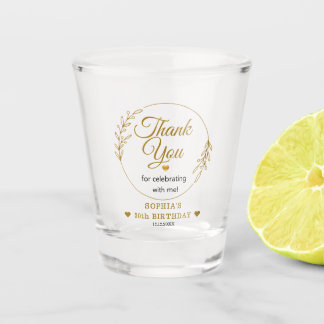 Verre A Shot Élégants Cadeaux de Fête de Remerciement d'Anniver