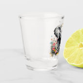 Verre A Shot Eléphant Bébé avec Roses (Gauche)