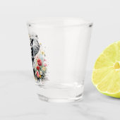 Verre A Shot Eléphant Bébé avec Roses (Droite)