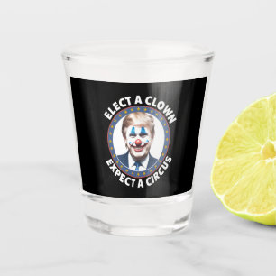 Verre A Shot Élisez un clown, attendez un cirque drôle de polit