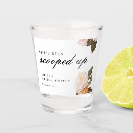 Verre A Shot Elle a été ramassée Baby Shower (Devant)