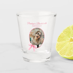 Verre A Shot Elle Attache le Nœud Fête de Bachelorette Coquette