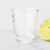 Verre A Shot Elle est un nom de weekend de célibataire bleu dat (Droite)