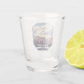 Verre A Shot Emblem de la région d'hiver de Park City Utah (Dos)