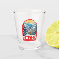 Emblème d'art voyage Davos Suisse