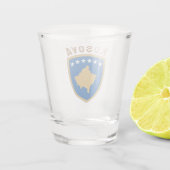 Verre A Shot Emblème de la République du Kosovo (Dos)