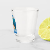 Verre A Shot Emblème de Mykonos Grèce Travel Art (Droite)